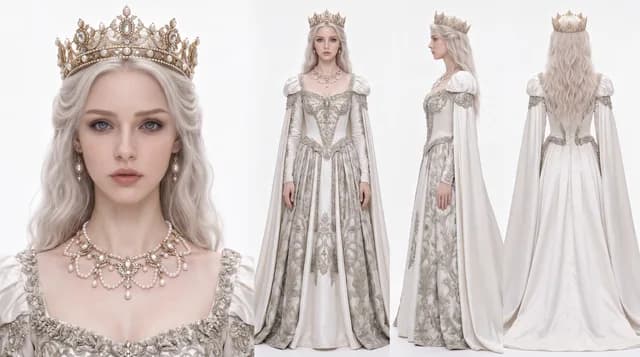 Vivian 后期掌权时的华贵服装造型图